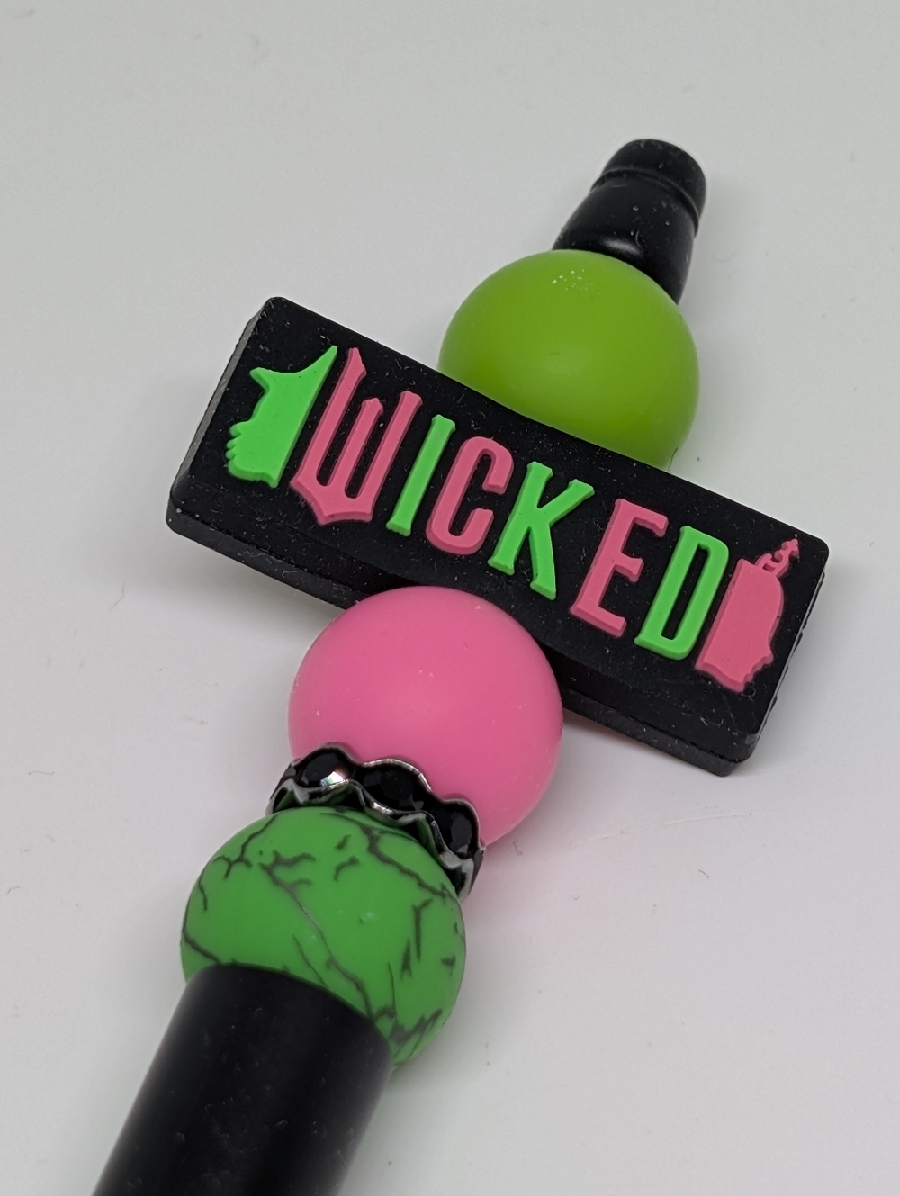 Handmade Wicked Beaded Silicone Focal Bead Pen